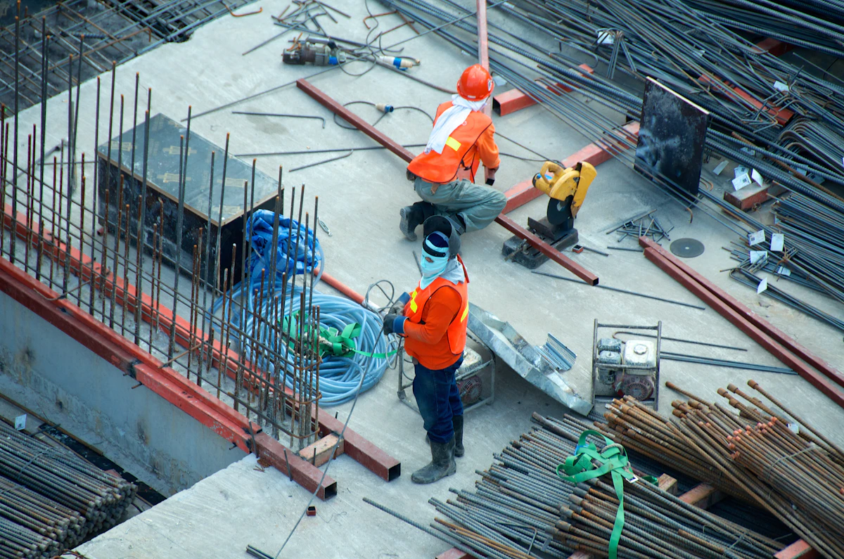 Chantier de construction gros œuvre